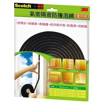 3M Scotch 氣密隔音防撞泡棉 室外用  1個