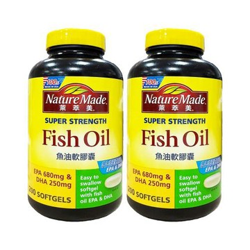 Nature Made 萊萃美 魚油軟膠囊（200粒）x2瓶