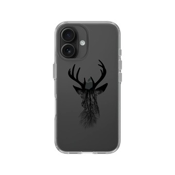 iPhone 16 Clear 透明 - Animal Silhouette / 動物剪影 - 麋鹿1