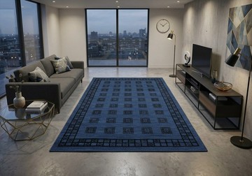 手工製作 天然地毯 Gazni Lahat COLOR Ver 地毯 197x142cm P197NAVY