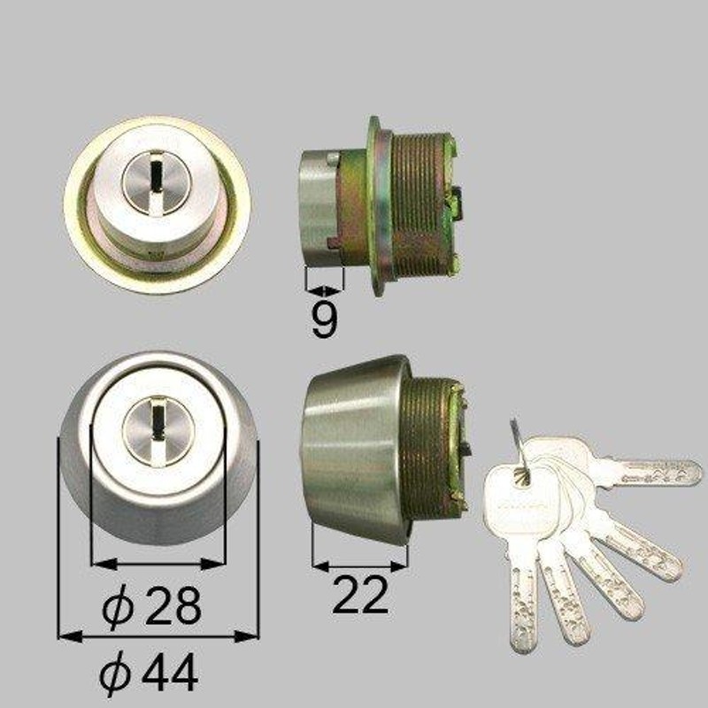 鍵 交換 トステム,TOSTEM MIWA JNシリンダードア錠セット 内筒のみ [DCZZ1028] LINEショッピング