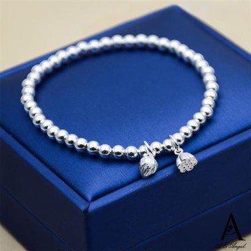 【ANGEL】白銀世界轉運彈力串珠手鍊(2款可選)