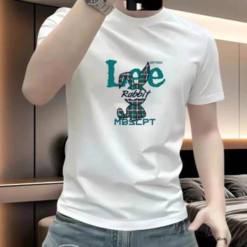 夏季索羅娜涼感T恤男痞帥重磅印花短袖潮牌寬松百搭上衣圓領炸街