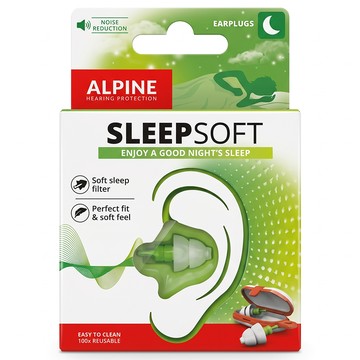 ALPINE 荷蘭原裝進口 Sleepsoft 頂級舒適睡眠耳塞  1組  1副