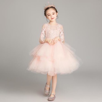 公主裙女童小女孩花童主持人鋼琴演奏演出服兒童禮服生日高端夏季