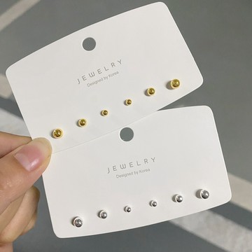 現貨-睡覺不用摘s925純銀金豆豆迷你耳釘養耳洞簡約小巧圓球耳骨釘男女-C676