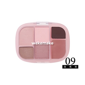 WAKEMAKE唯可魅 玩美妝容6色多功能彩妝盤-09玫瑰粉
