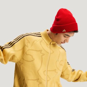 【adidas 愛迪達】 CNY 毛帽 男/女 KS0307