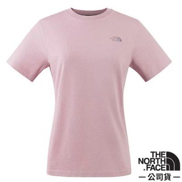 【The North Face】女 TNF ESSENTIAL FOUNDATION 純棉圓領短袖T恤/ 8GWF-0SO 晶瑰粉