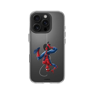 iPhone 16 Pro Clear Case（相機按鈕） 透明 - 迪士尼-漫威 Marvel - Spider-Man Upside Down