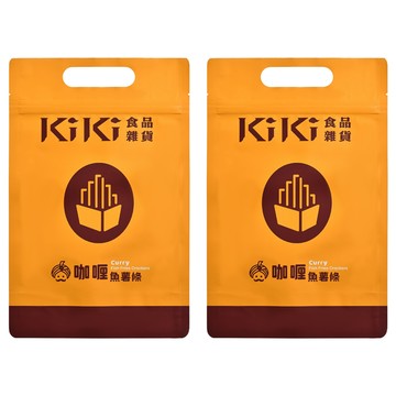 KiKi食品雜貨 咖哩魚薯條 酥脆馬鈴薯條 鮪魚風味 外層KiKi咖哩粉  80g  2包
