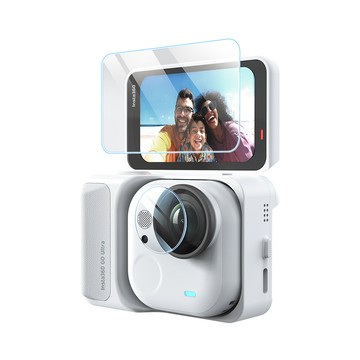 aMagisn Insta360 GO Ultra 9H螢幕鋼化膜+鏡頭軟膜 (單入)