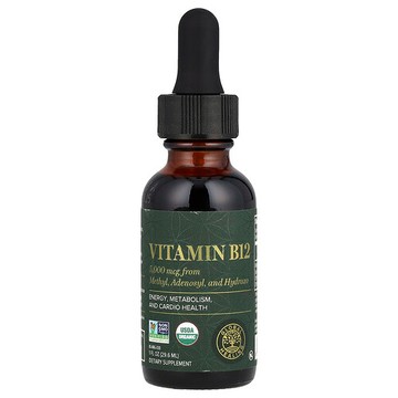 Global Healing, 維生素 B12，5000 微克，1 液量盎司（29.6 毫升）