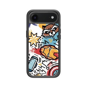 iPhone Air Mod NX -邊框背蓋組合 (相機按鈕) 黑 - 迪士尼-漫威 Marvel - 漫威英雄-復仇者聯盟-卡通風格
