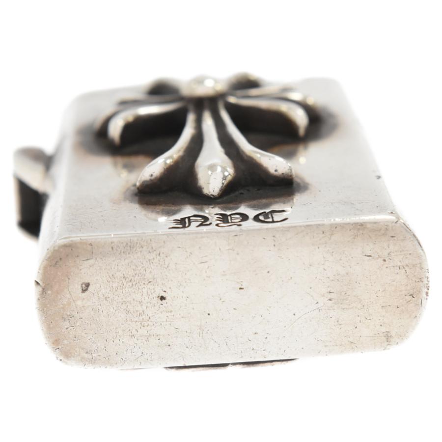 CHROME HEARTS クロムハーツ ZIPPO LIGHTERZ-V3 NYC限定スモールCHクロスジッポライター シルバー