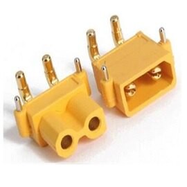 XT30PW  AMASS艾邁斯 PCB板插臥式動力接頭-公頭 母頭一對裝 2對/包(含稅)【佑齊企業 iCmore】