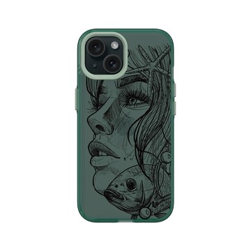 iPhone 15 Clear 憂墨綠 - MYMY REVERZ TATTOO - MOOREA