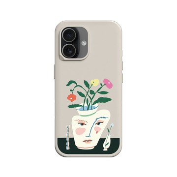 iPhone 17 SolidX 貝殼灰 - Livia Fălcaru - 花瓶有張臉