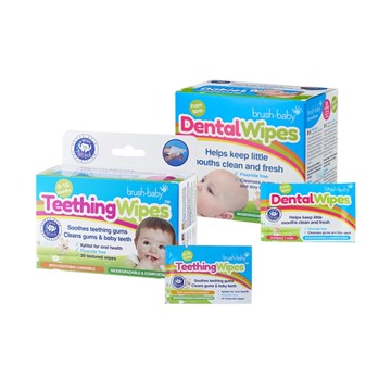 英國 brush baby 嬰兒口腔/乳牙清潔手指棉巾-多款可選