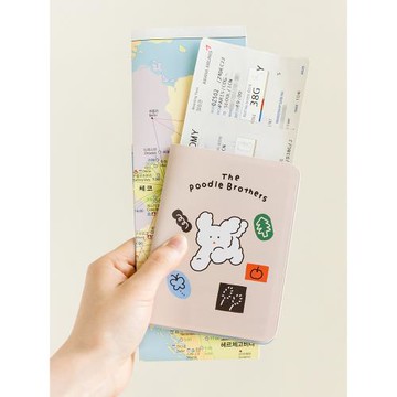韓國romane 可愛動物兒童情侶護照夾 保護套 passport case