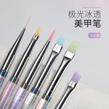 『臺灣出貨』幻彩杆美甲筆彩繪拉線方圓平口圓頭多功能光療暈染漸變畫✨好物甄選