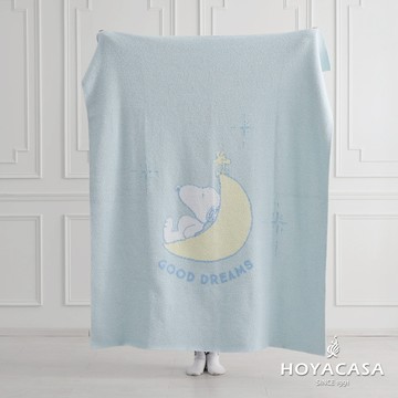 HOYACASA x 史努比聯名系列 軟綿綿針織半邊絨毯｜晚安好夢｜(130x160cm)