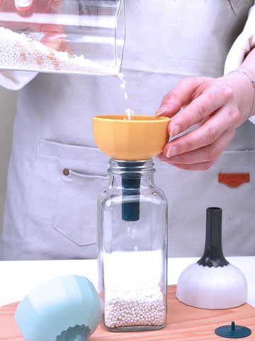 漏斗倒油過濾網酒提大小口徑廚房家用水調料打吊酒液體分裝分液器