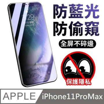 鑽石級 升級30度真防窺 抗藍光+防偷窺 玻璃貼 LG防偷窺技術 適用 iPhone 11 Pro Max