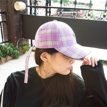 雙色帽簷閃銀彎簷帽