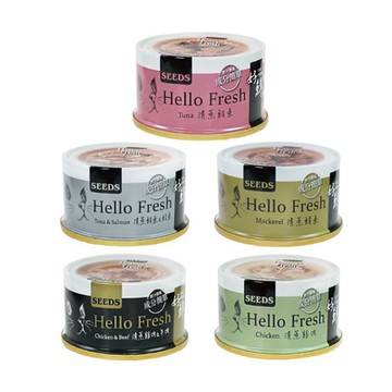 SEEDS聖萊西-Hello Fresh好鮮原汁湯罐 80g x 24入組(買二件送寵物玩具1個隨機)