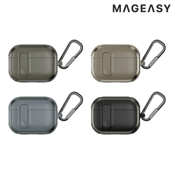 MAGEASY Apple 蘋果 AirPods Pro 2 / AirPods Pro 1 Odyssey 抗衝擊磁扣耳機殼 保護套 防摔殼