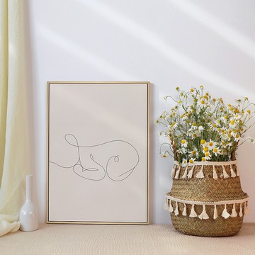 家 • 最棒的禮物 - 簡約線條親子掛畫/母親節禮物/彌月禮物