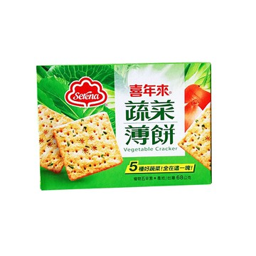 喜年來 蔬菜薄餅 68g/盒【康鄰超市】