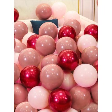 網紅結求婚禮女方臥室粉色氣球七夕情人節生日派對活動表白用品