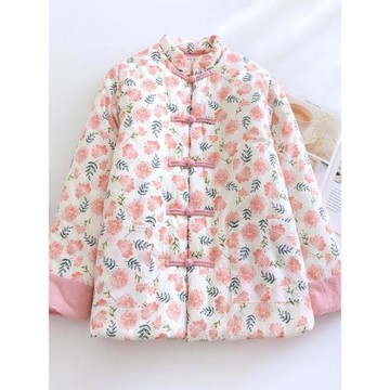 女士新款純棉花手工棉襖冬季加厚保暖棉服夾棉棉衣中國風寬松外套