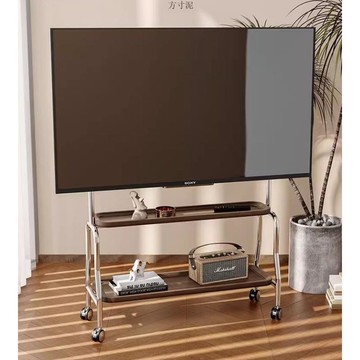 多功能客廳移動電視架落地支架可移動電視架帶輪適用掛32到85英寸[DD220109]