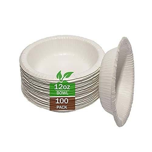 Transitions2earth PFAS-Free Non-Toxic Compostable 12 oz. Bowl Package of