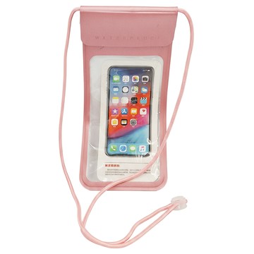FANCYLIFE 多重防護防水手機袋 特大雙透款  粉色  1個