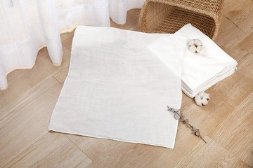 12條入-MIT四層紗天然親膚純棉紗布巾。通過SGS檢驗(45x50cm)