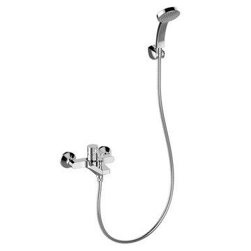 Taut 掛牆式浴缸淋浴龍頭 (鍍鉻)