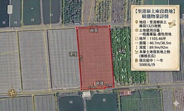里港千坪霸氣農牧用地｜投資置產首選｜屏東縣里港鄉新土庫段