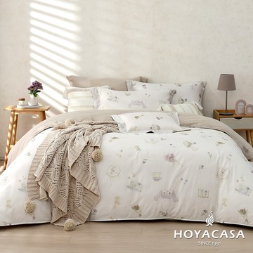 HOYACASA 抗菌天絲兩用被床包組｜微甜晨霧｜(雙人/加大)