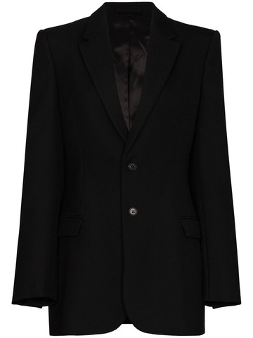 WARDROBE.NYC - x Browns 50 single-breasted wool blazer - women - Cupro/Virgin Wool - L - Black