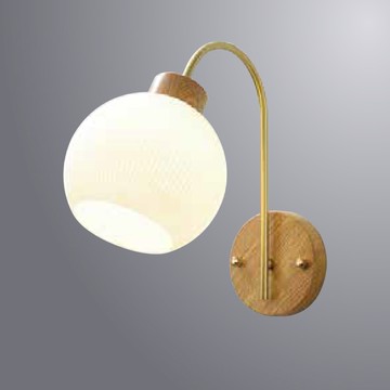 橡木玻璃造型壁燈36-61946