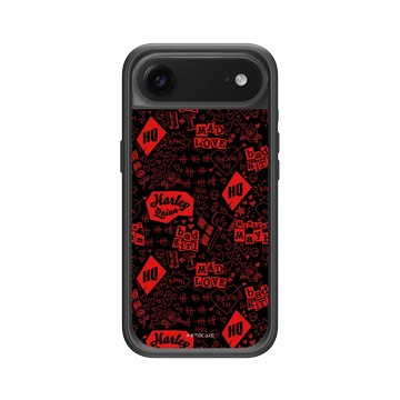 iPhone Air Mod NX -邊框背蓋組合 (相機按鈕) 黑 - Batman 蝙蝠俠 - 小丑女圖騰