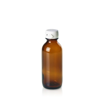 《台製》茶色玻璃瓶 Bottle, Glass with Safety Seal, Amber