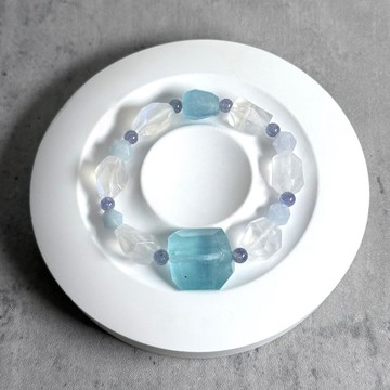 海藍寶月亮石設計款