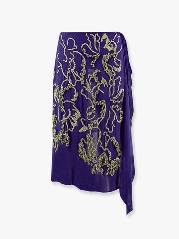 Sima viscose skirt with sequins - DRIES VAN NOTEN - gender_Woman