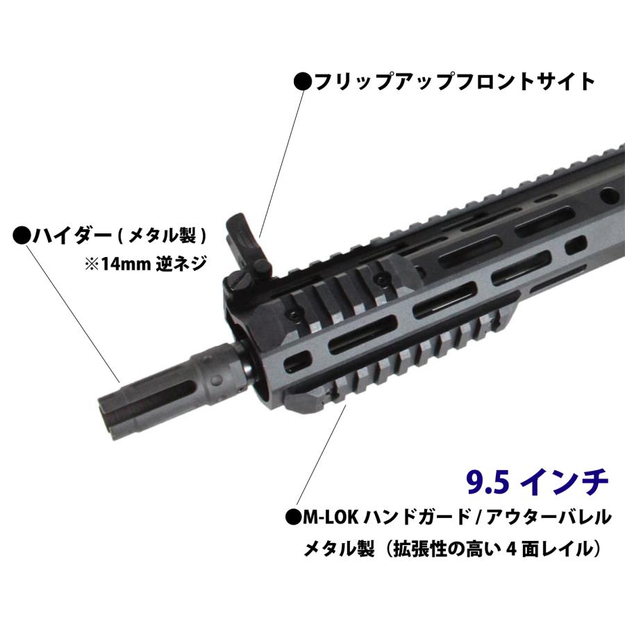 ST M4 URX4 M-LOK 9.5インチ チャレンジャーライン G3電動ガンBK(MOLON刻印)（電子トリガー）