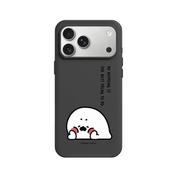 iPhone 17 Pro Max SolidX 黑 - 無所事事小海豹 The Nothing Seal - 什麼都沒做